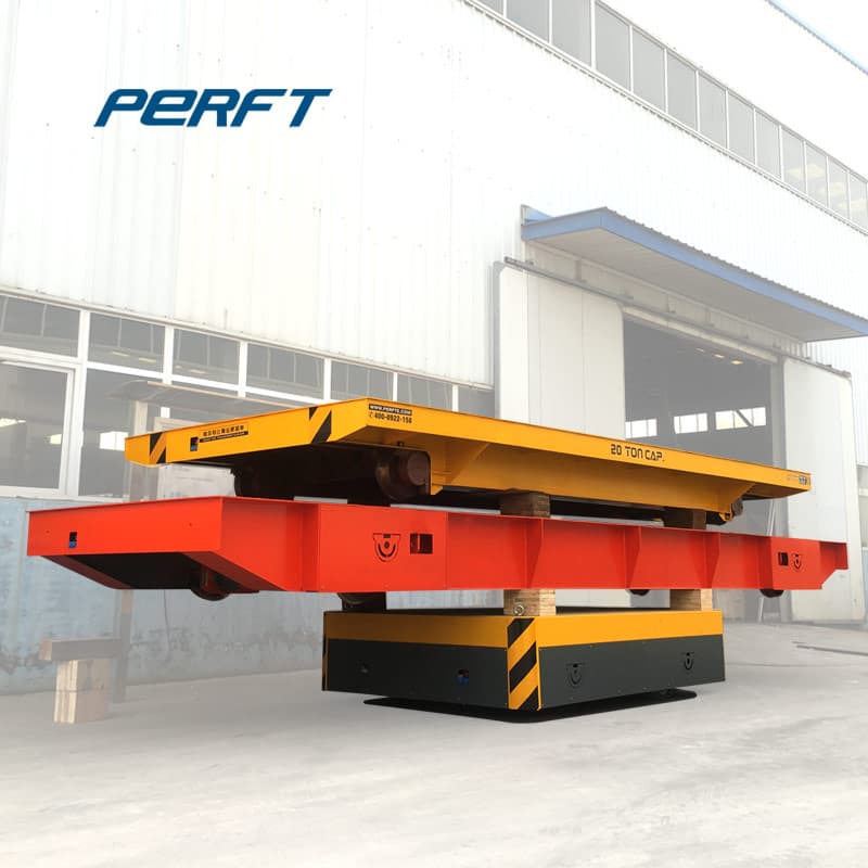 30 ton concrete mould battery industrial transfer trolleys